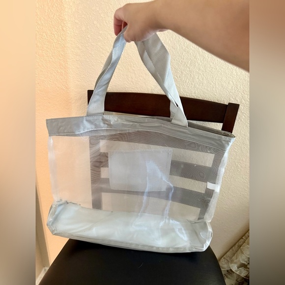 Ulta Beauty Gray Tote Bag with Transparent Design - Picture 4 of 4